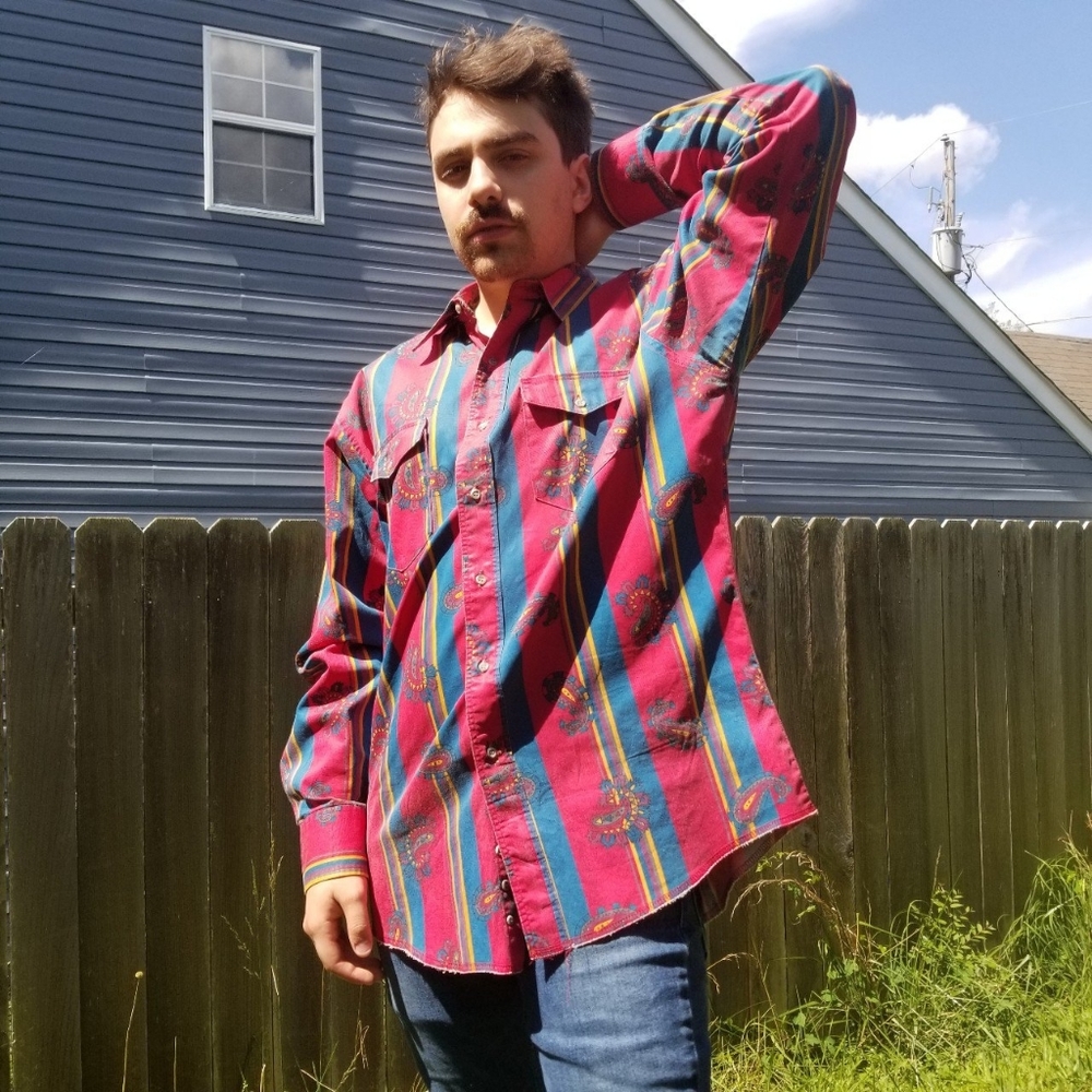Vintage Button-Down Shirt by Wrangler